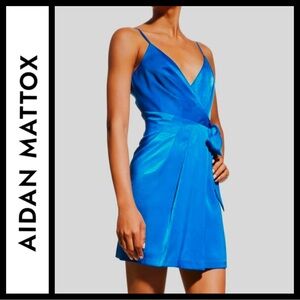 NWT Aidan Mattox V-Neck Wrap Dress